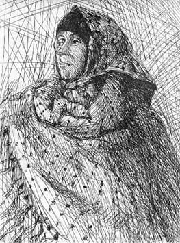 Maria - Etching